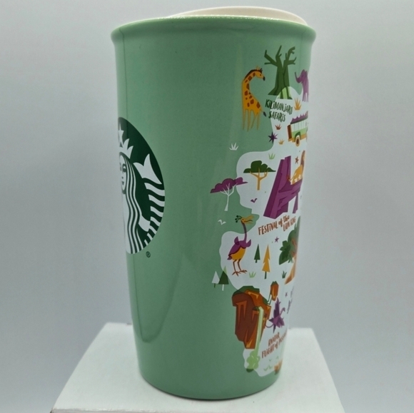 Starbucks Walt Disney World Animal Kingdom Mint Green Tumbler Cup Mug - Picture 8 of 12
